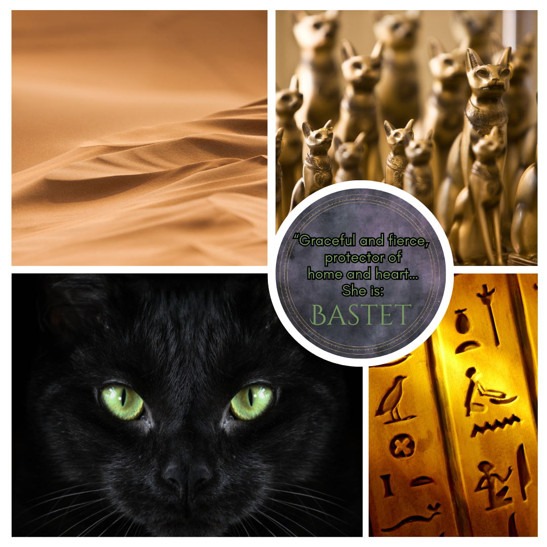 Bastet Devotional Charm – Goddess-Inspired Crystal Necklaces | Altar Talisman | Traveling Altars for Daily Connection & Devotion