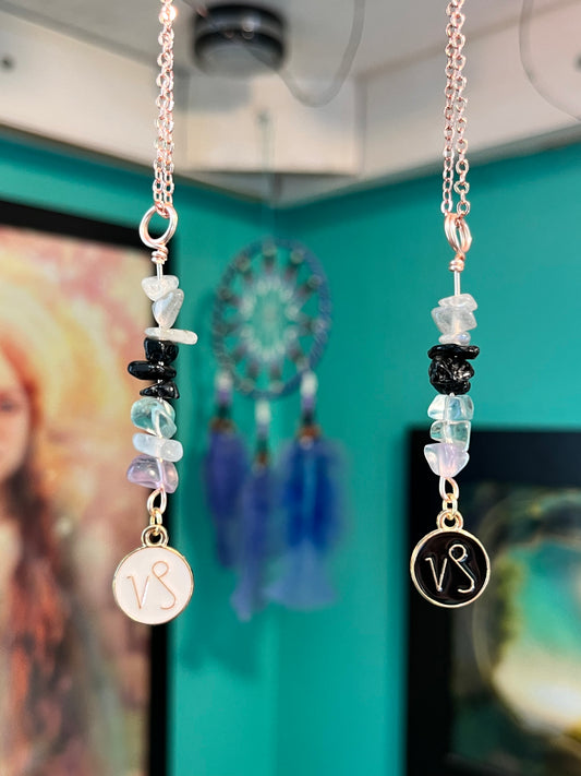 Capricorn Crystal Necklace I Handmade Wire Wrapped Zodiac Jewelry I Crystals for Capricorn