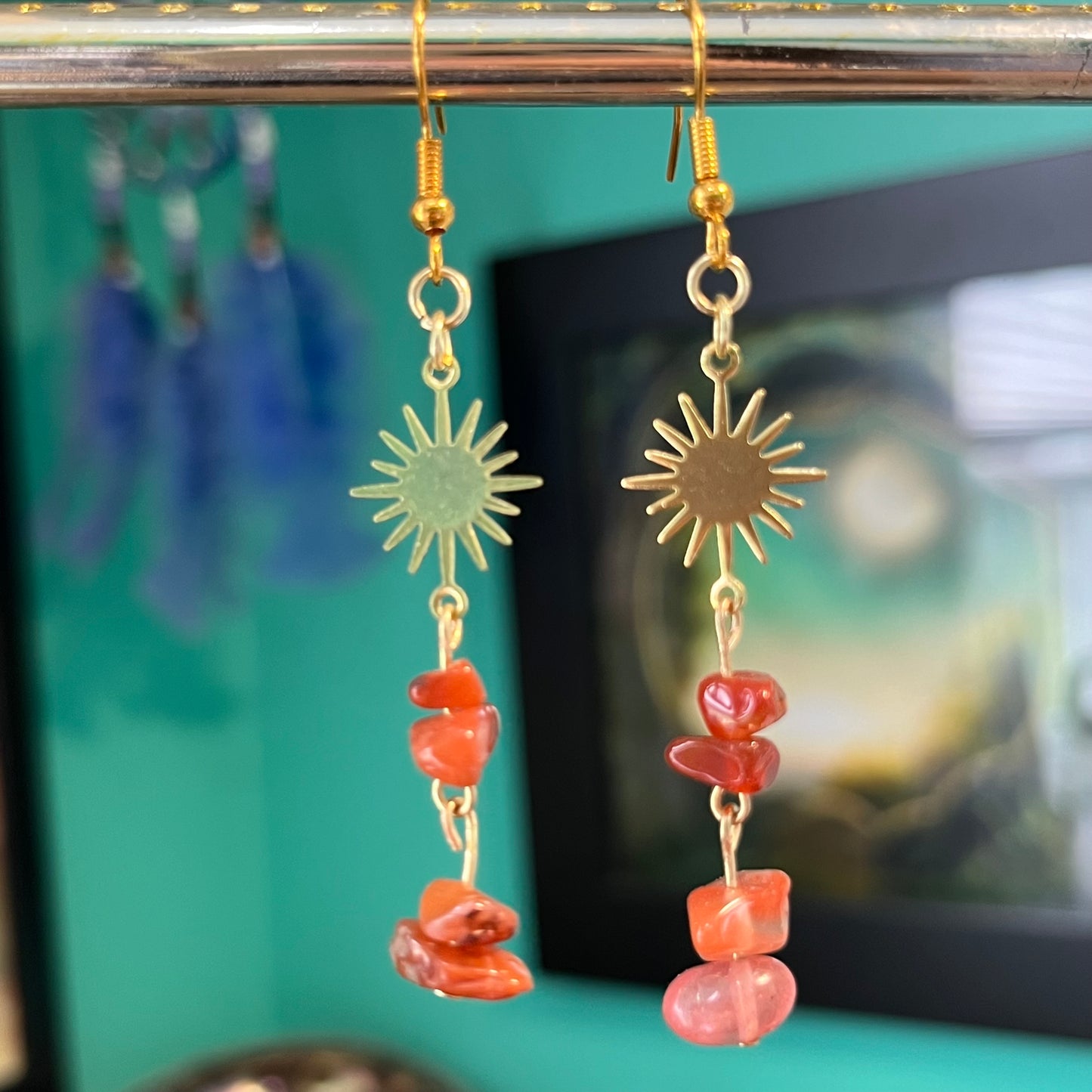 Sunburst Crystal Earrings