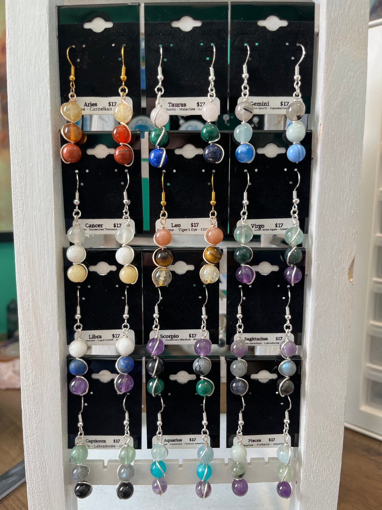 Zodiac Crystal Earrings