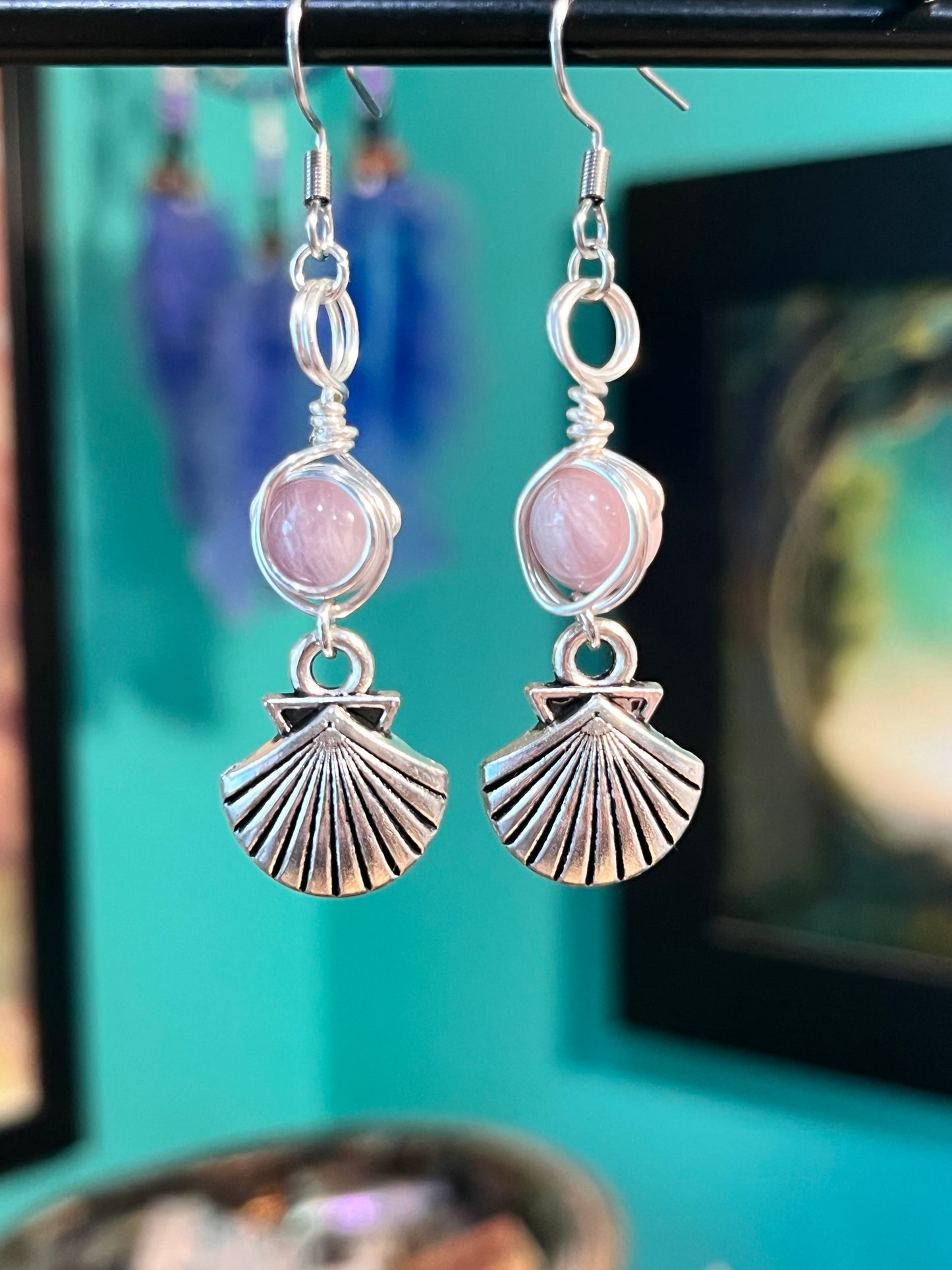 Aphrodite Goddess Earrings – Devotional Crystal & Charm Jewelry – Hypoallergenic Witchy Earrings