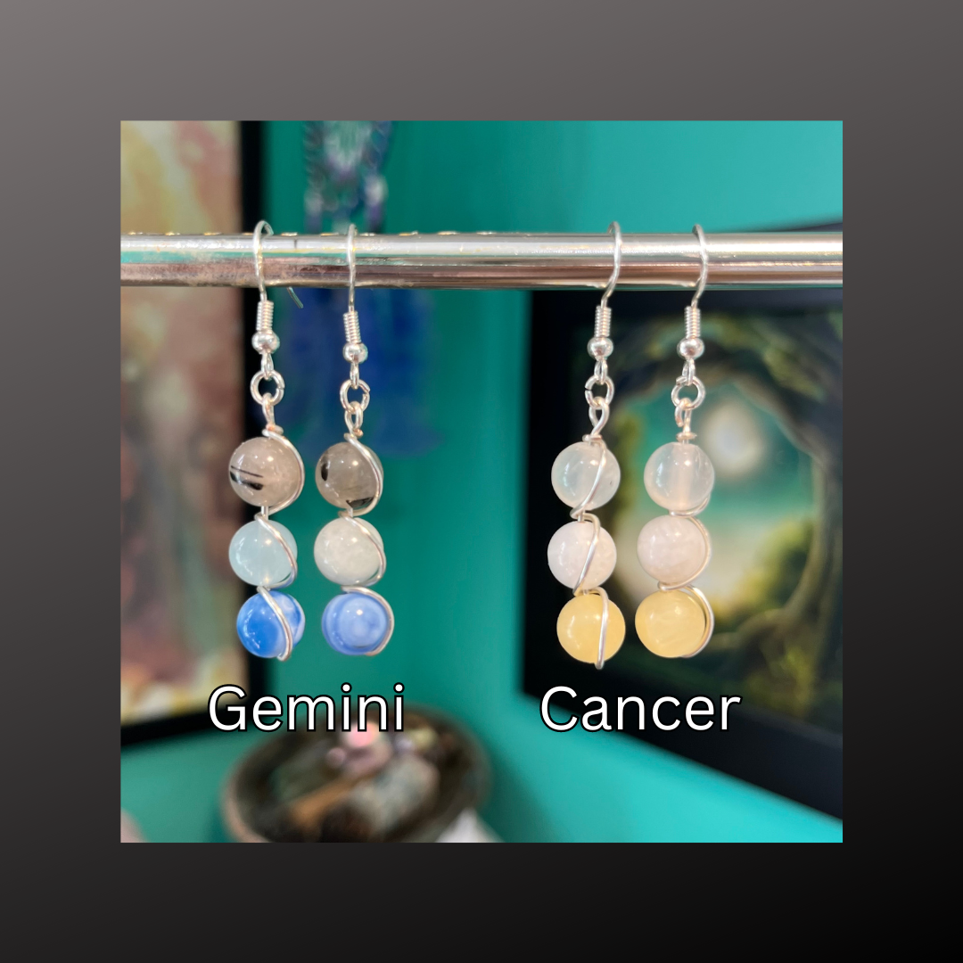 Zodiac Crystal Earrings