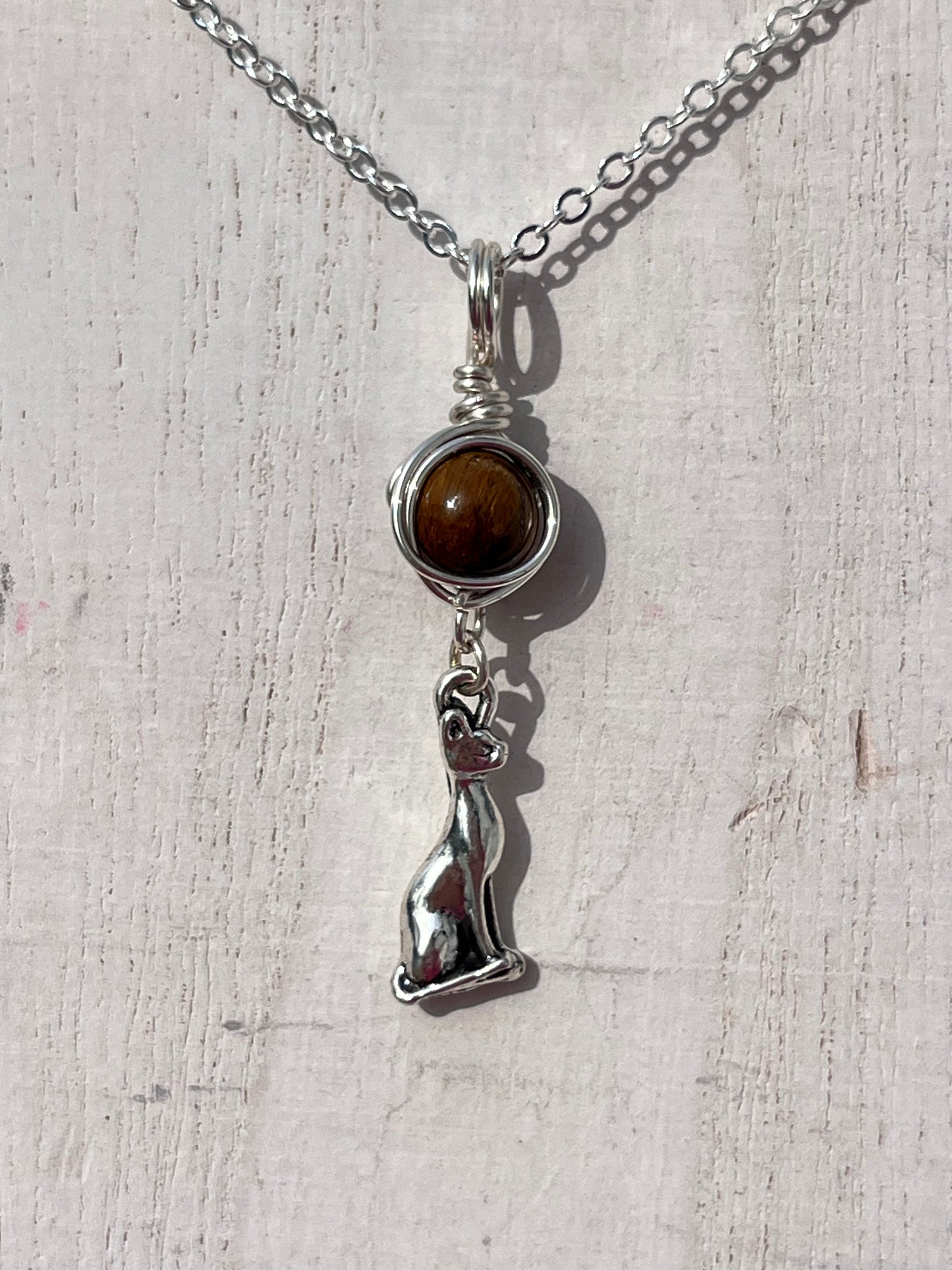 Bastet Devotional Charm – Goddess-Inspired Crystal Necklaces | Altar Talisman | Traveling Altars for Daily Connection & Devotion