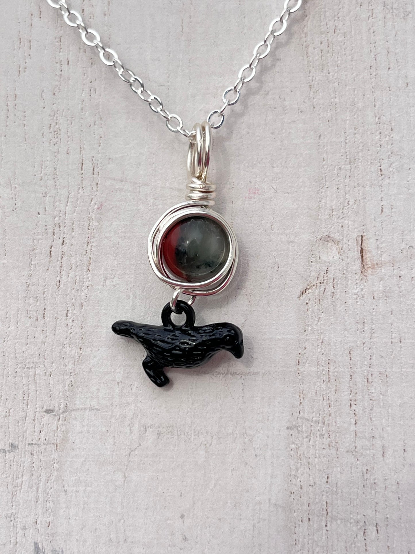 The Morrigan Devotional Charm – Goddess-Inspired Crystal Necklaces | Altar Talisman | Traveling Altars for Daily Connection & Devotion