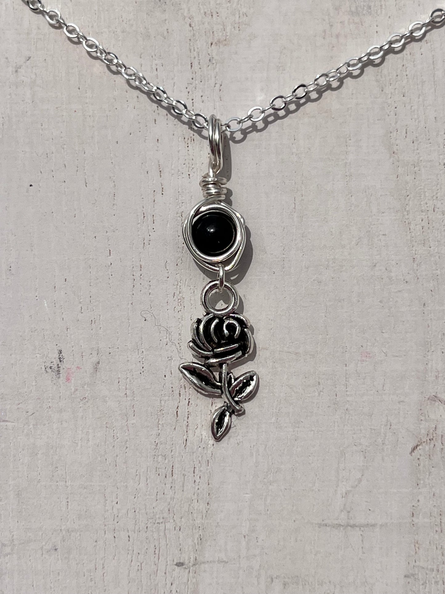 Santa Muerte Devotional Charm – Goddess-Inspired Crystal Necklaces | Altar Talisman | Traveling Altars for Daily Connection & Devotion