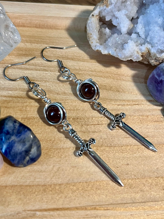 Kali Goddess Earrings – Devotional Crystal & Charm Jewelry – Hypoallergenic Witchy Earrings