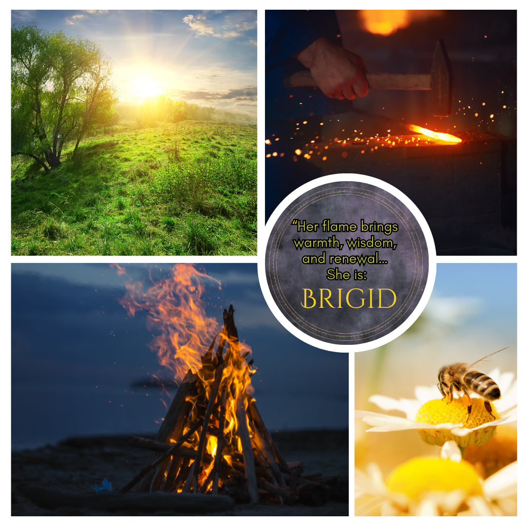 Brigid Devotional Charm – Goddess-Inspired Crystal Necklaces | Altar Talisman | Traveling Altars for Daily Connection & Devotion