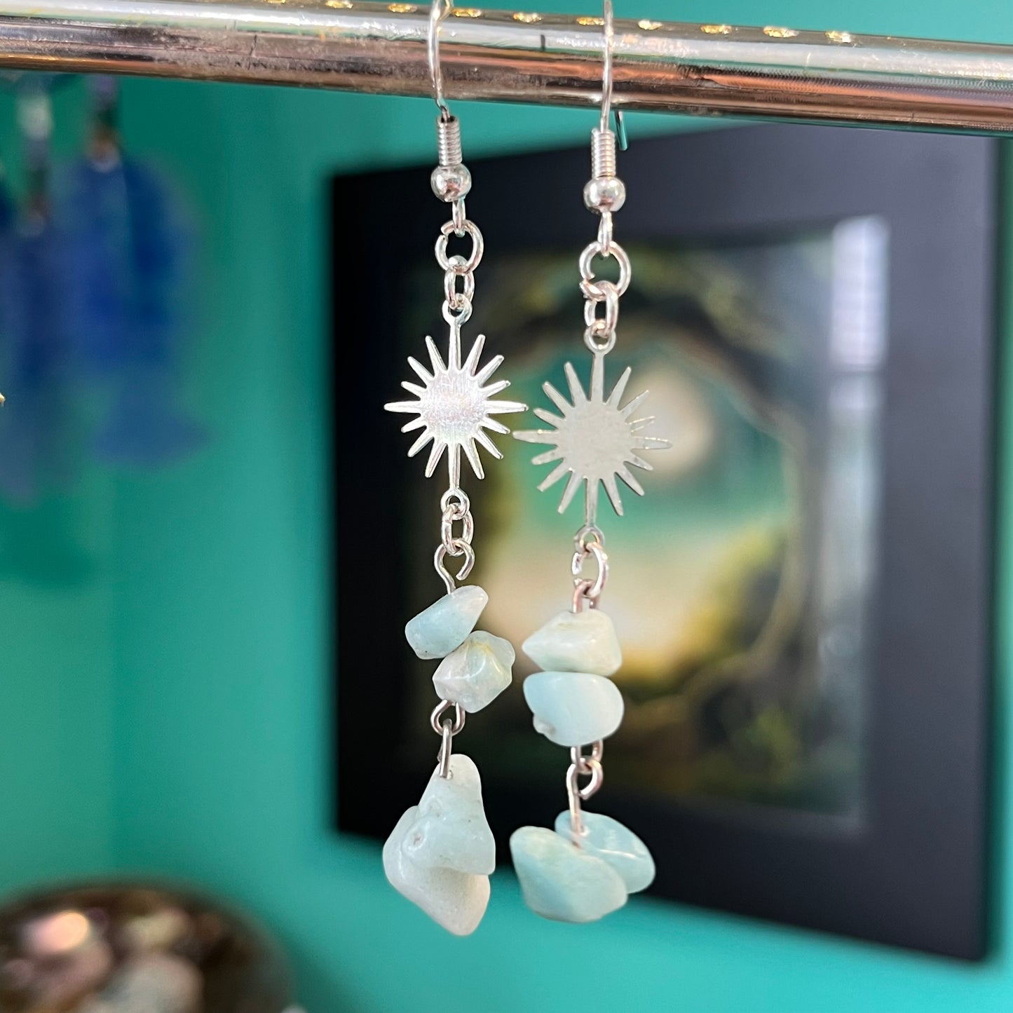 Sunburst Crystal Earrings