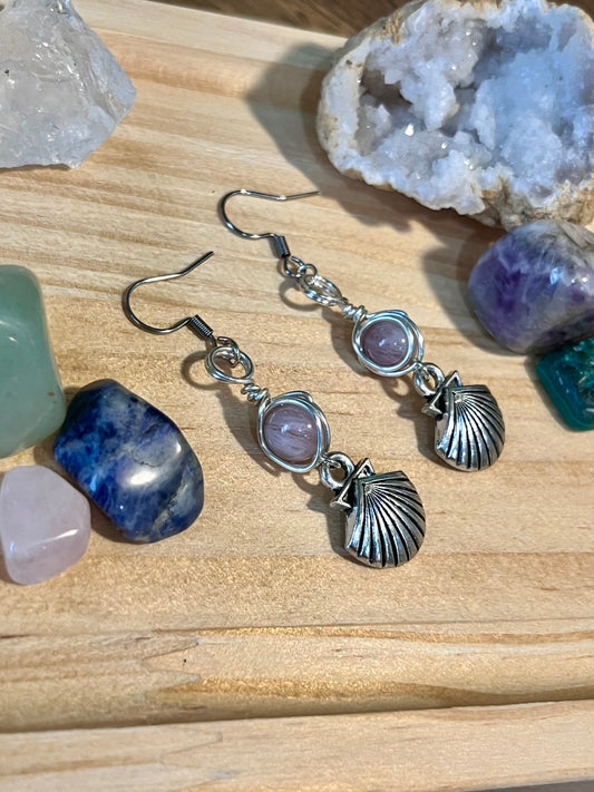 Aphrodite Goddess Earrings – Devotional Crystal & Charm Jewelry – Hypoallergenic Witchy Earrings