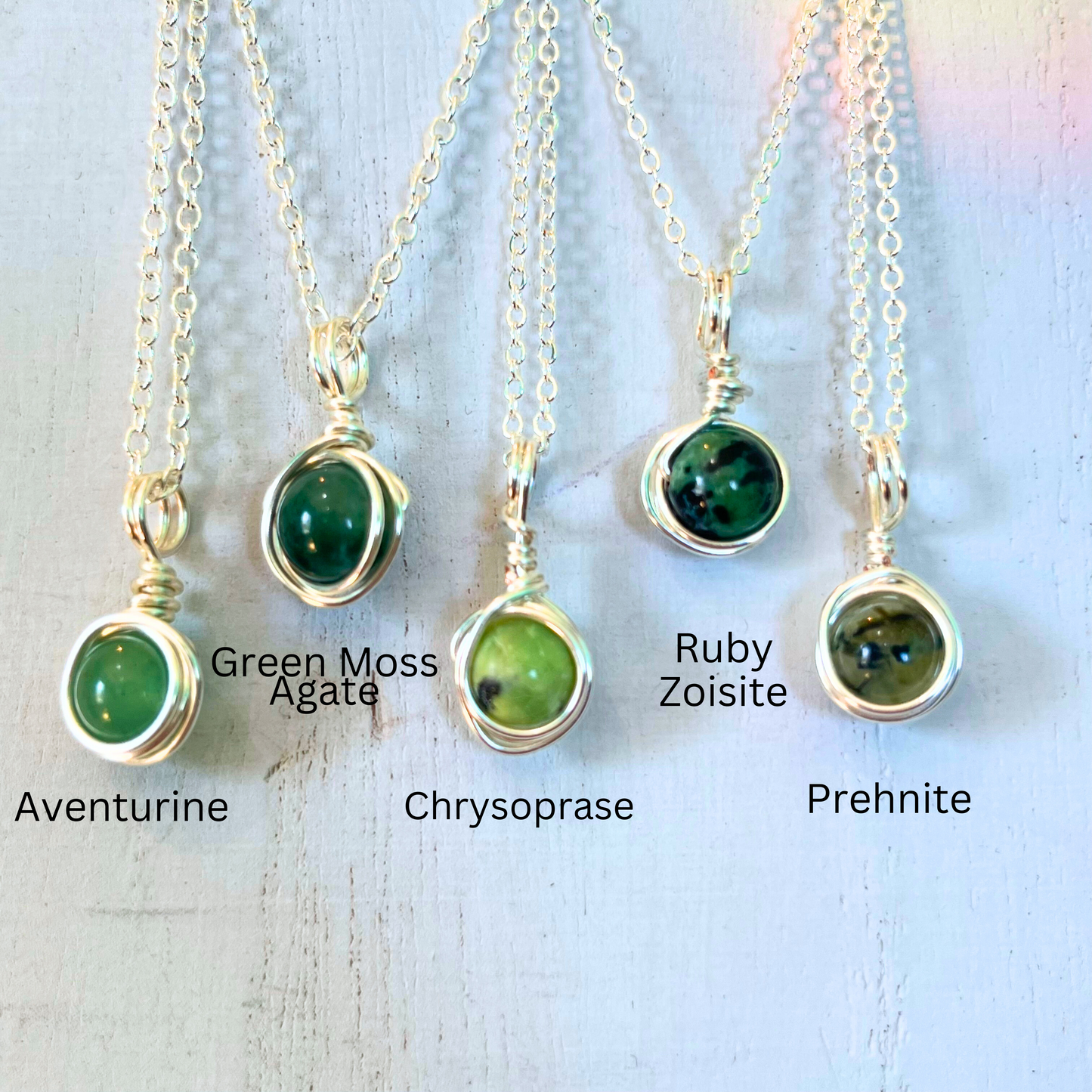 Crystal Drop Necklace ~ Minimalist Crystal Necklace ~ Fidget Necklace