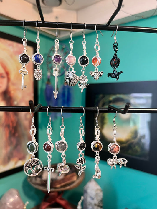 Mix & Match Goddess Earring |Single Devotional Charm Choose Your Goddess | Hypoallergenic