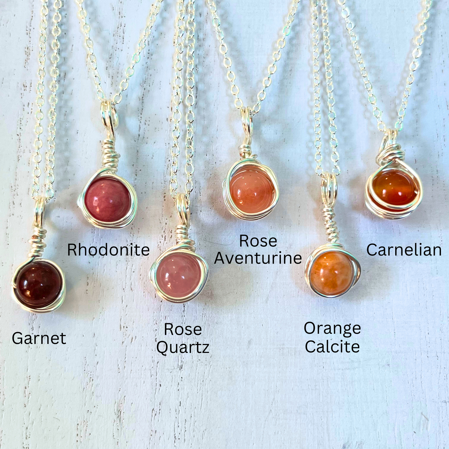 Crystal Drop Necklace ~ Minimalist Crystal Necklace ~ Fidget Necklace