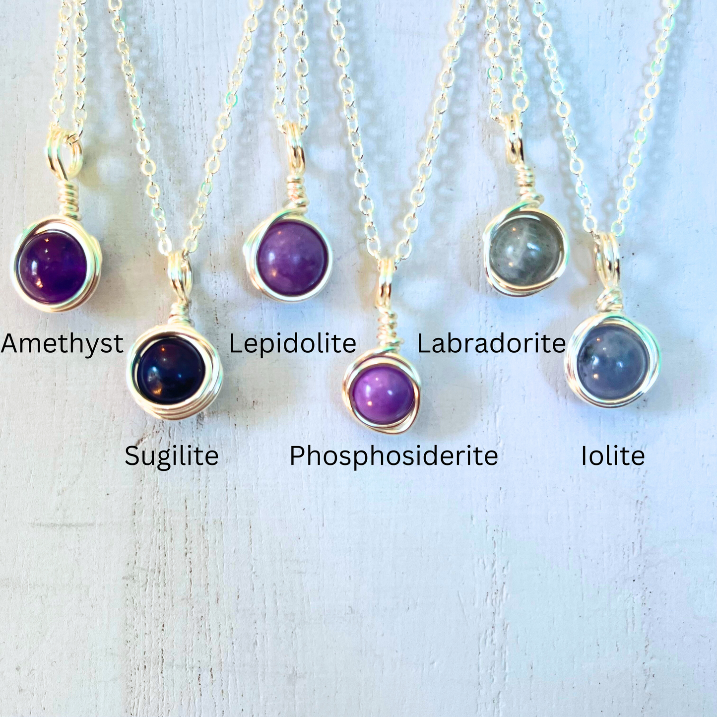 Crystal Drop Necklace ~ Minimalist Crystal Necklace ~ Fidget Necklace