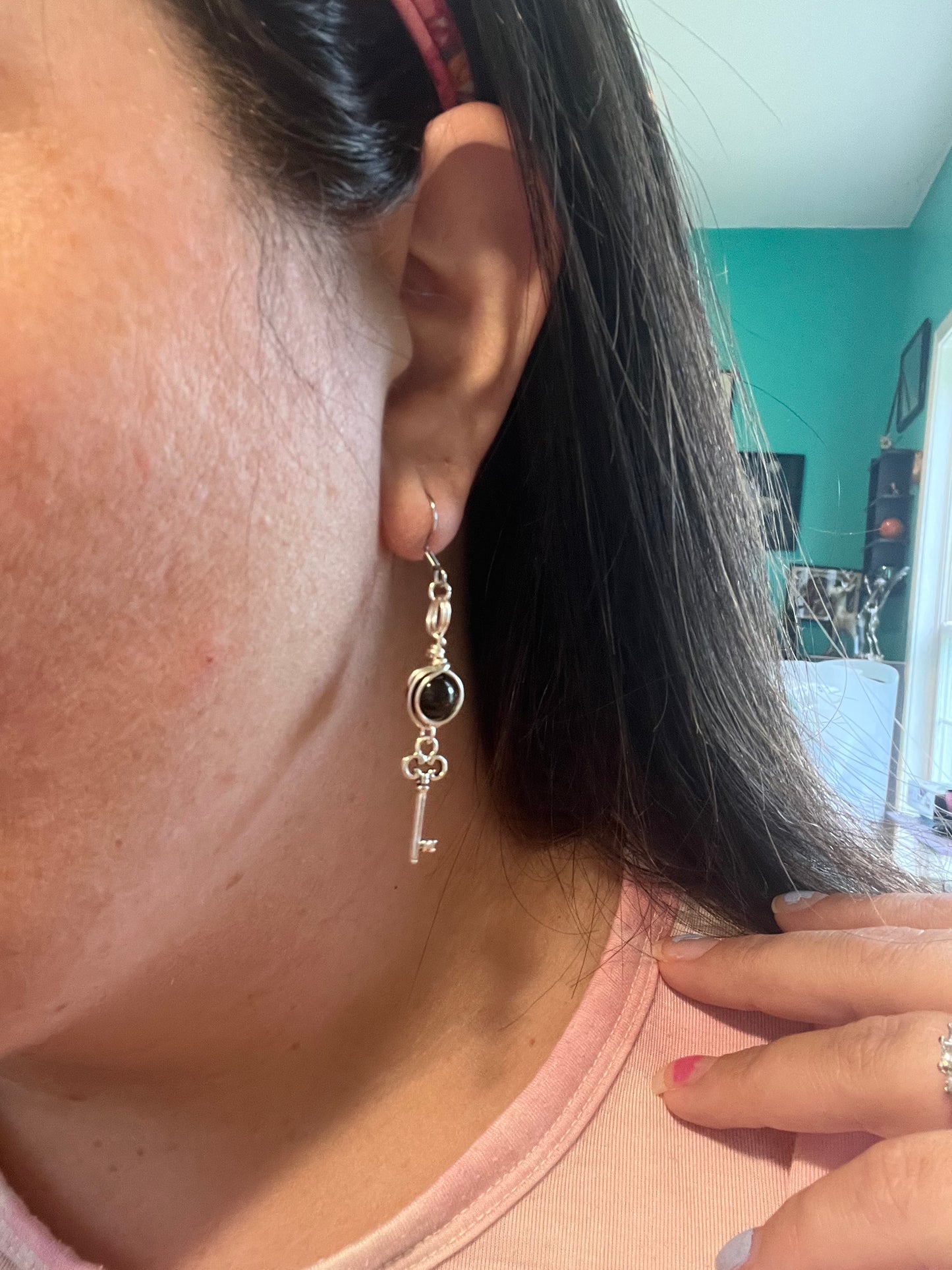 Hecate Goddess Earrings – Devotional Crystal & Charm Jewelry – Hypoallergenic Witchy Earrings