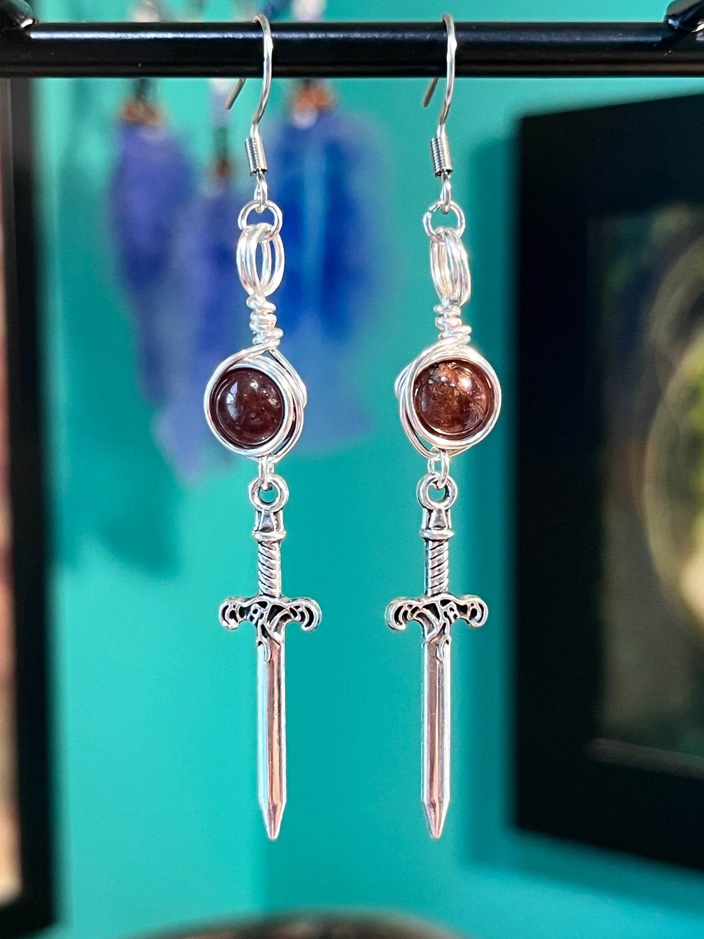 Kali Goddess Earrings – Devotional Crystal & Charm Jewelry – Hypoallergenic Witchy Earrings