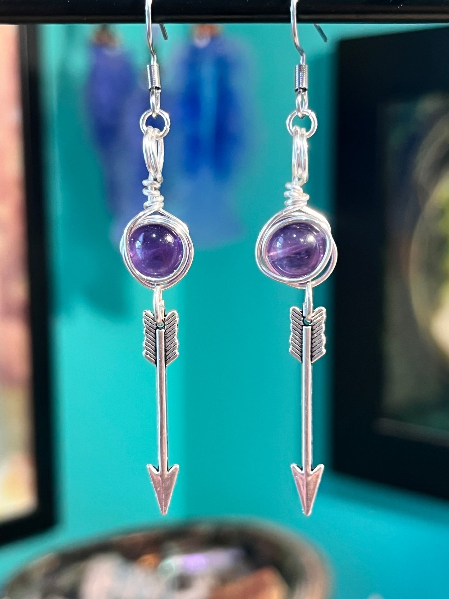 Artemis Goddess Earrings – Devotional Crystal & Charm Jewelry – Hypoallergenic Witchy Earrings