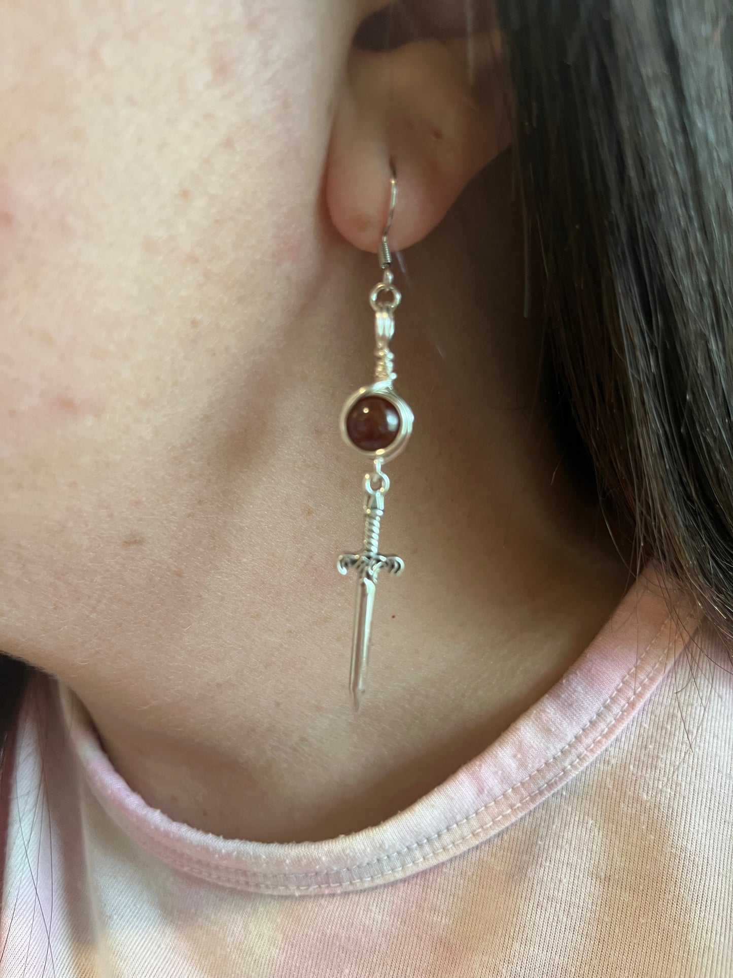 Kali Goddess Earrings – Devotional Crystal & Charm Jewelry – Hypoallergenic Witchy Earrings