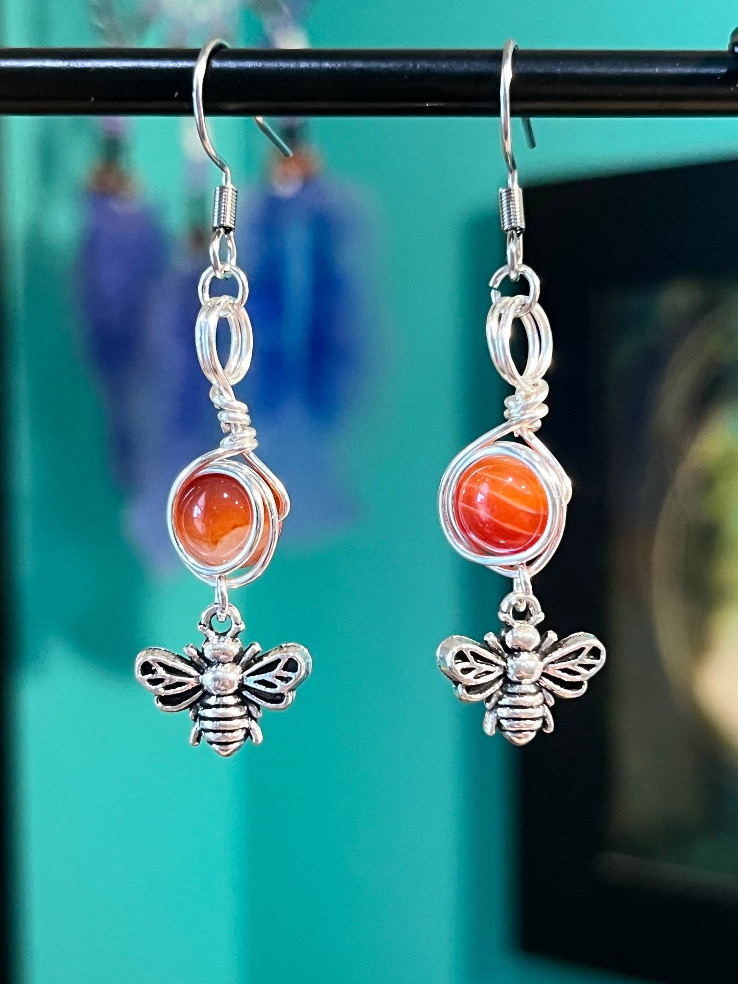 Brigid Goddess Earrings – Devotional Crystal & Charm Jewelry – Hypoallergenic Witchy Earrings