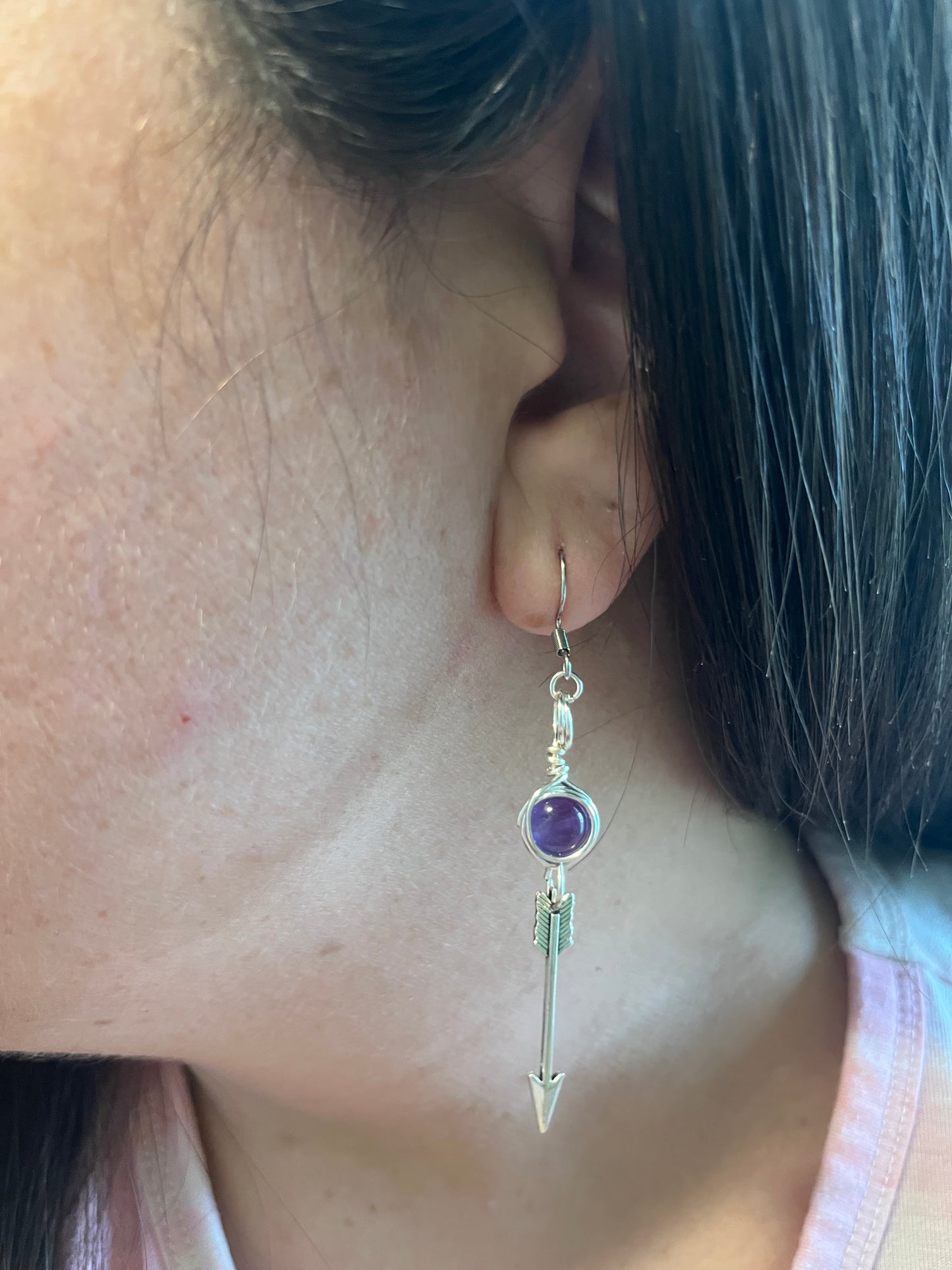 Artemis Goddess Earrings – Devotional Crystal & Charm Jewelry – Hypoallergenic Witchy Earrings