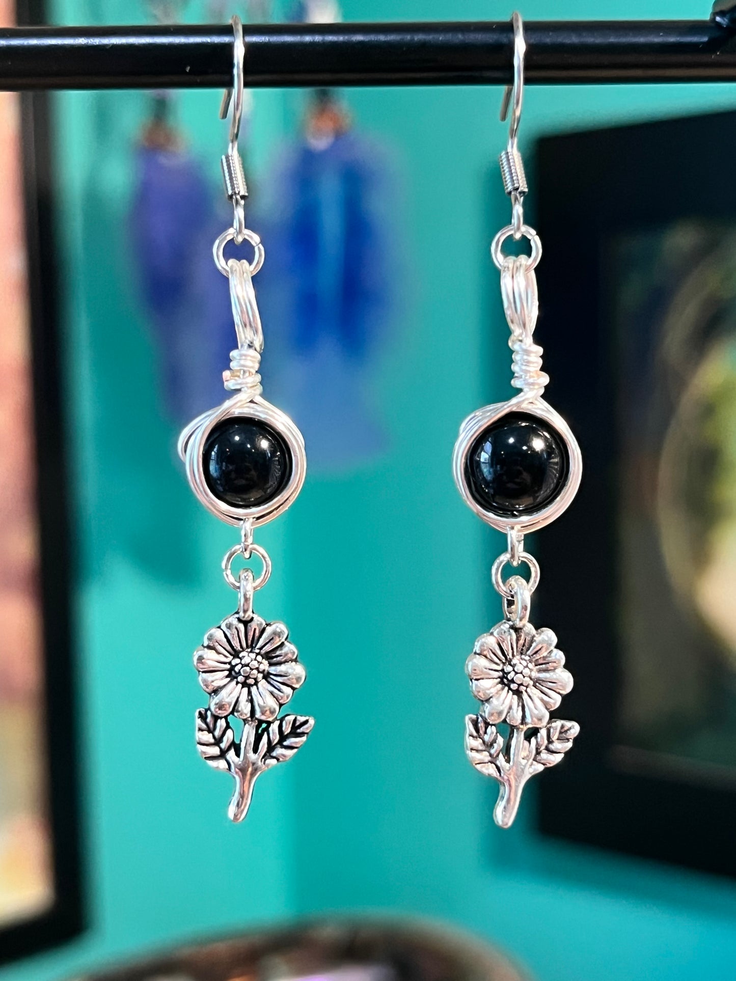 Persephone Goddess Earrings – Devotional Crystal & Charm Jewelry – Hypoallergenic Witchy Earrings