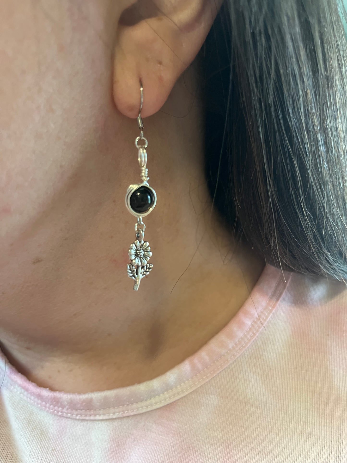 Persephone Goddess Earrings – Devotional Crystal & Charm Jewelry – Hypoallergenic Witchy Earrings