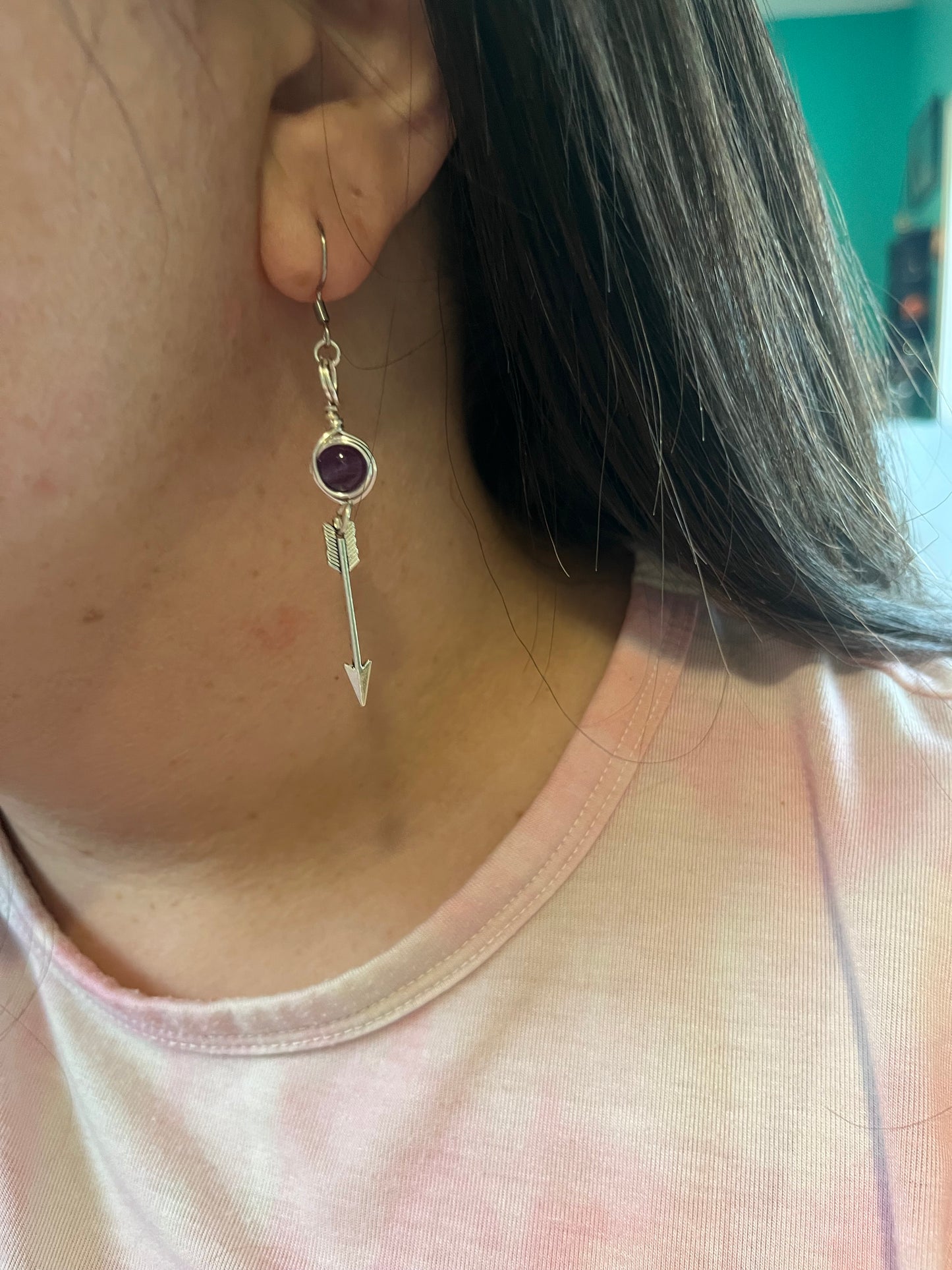 Artemis Goddess Earrings – Devotional Crystal & Charm Jewelry – Hypoallergenic Witchy Earrings