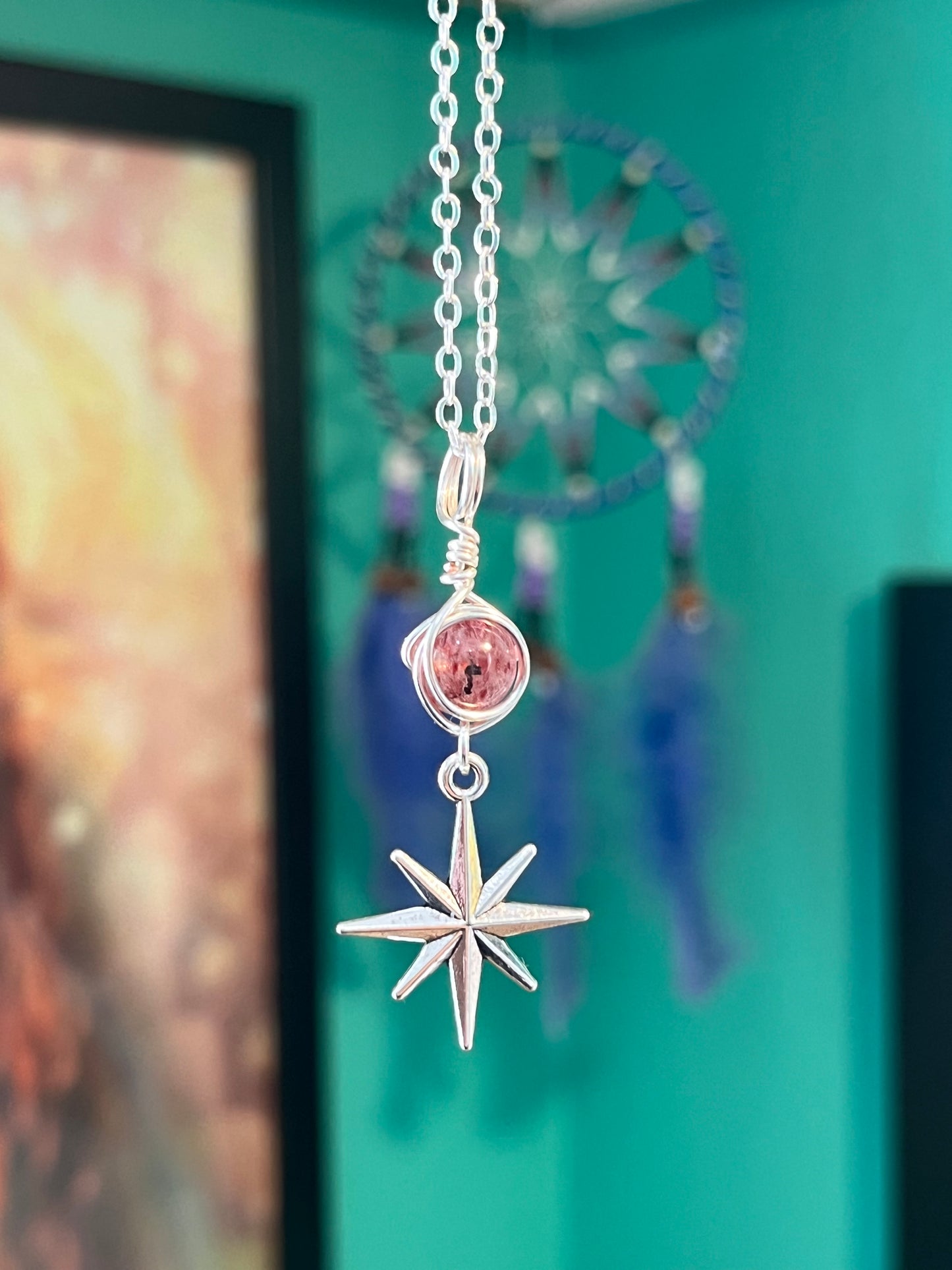 Eos Devotional Charm – Goddess-Inspired Crystal Necklaces | Altar Talisman | Traveling Altars for Daily Connection & Devotion