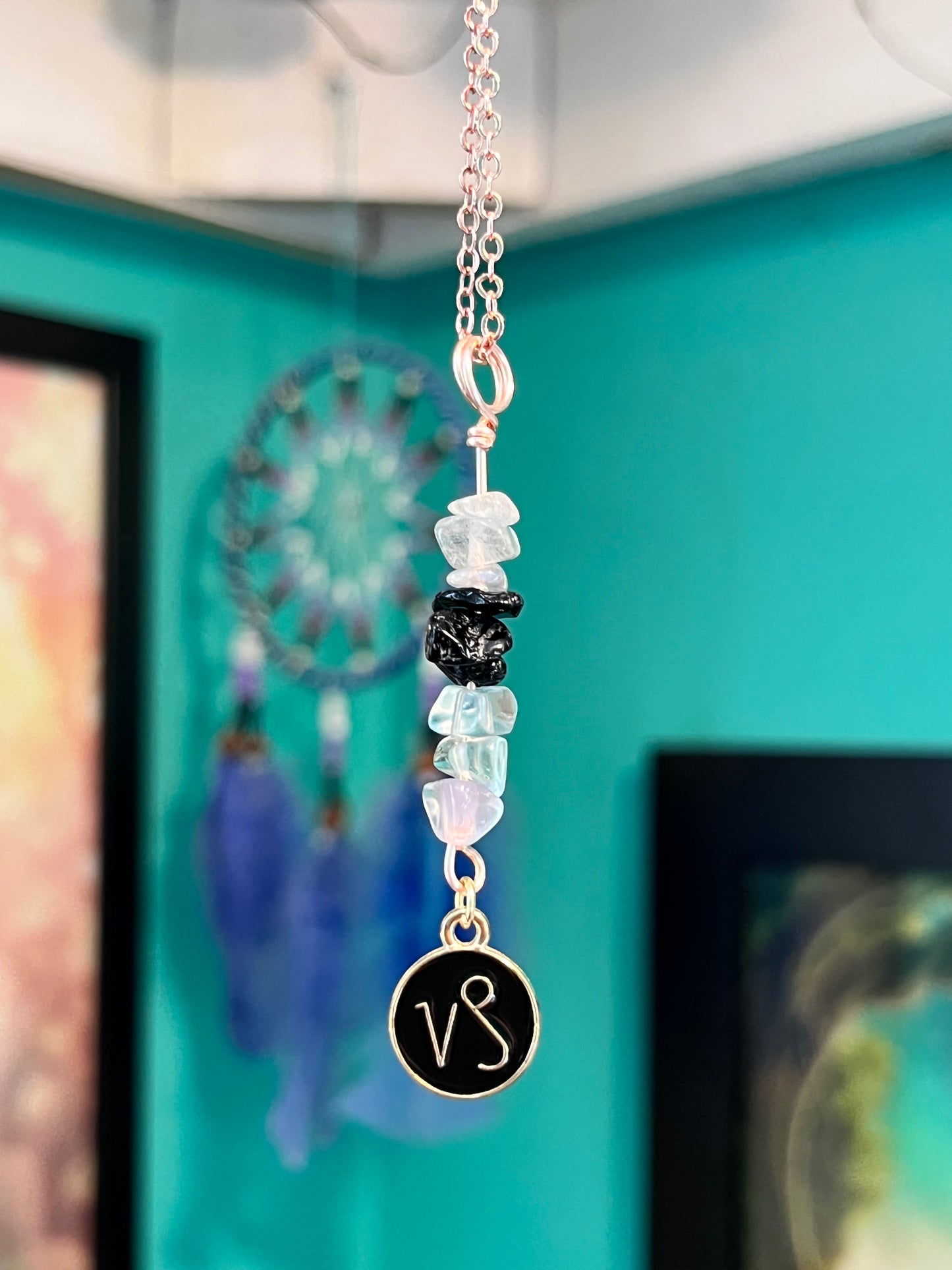 Capricorn Crystal Necklace I Handmade Wire Wrapped Zodiac Jewelry I Crystals for Capricorn