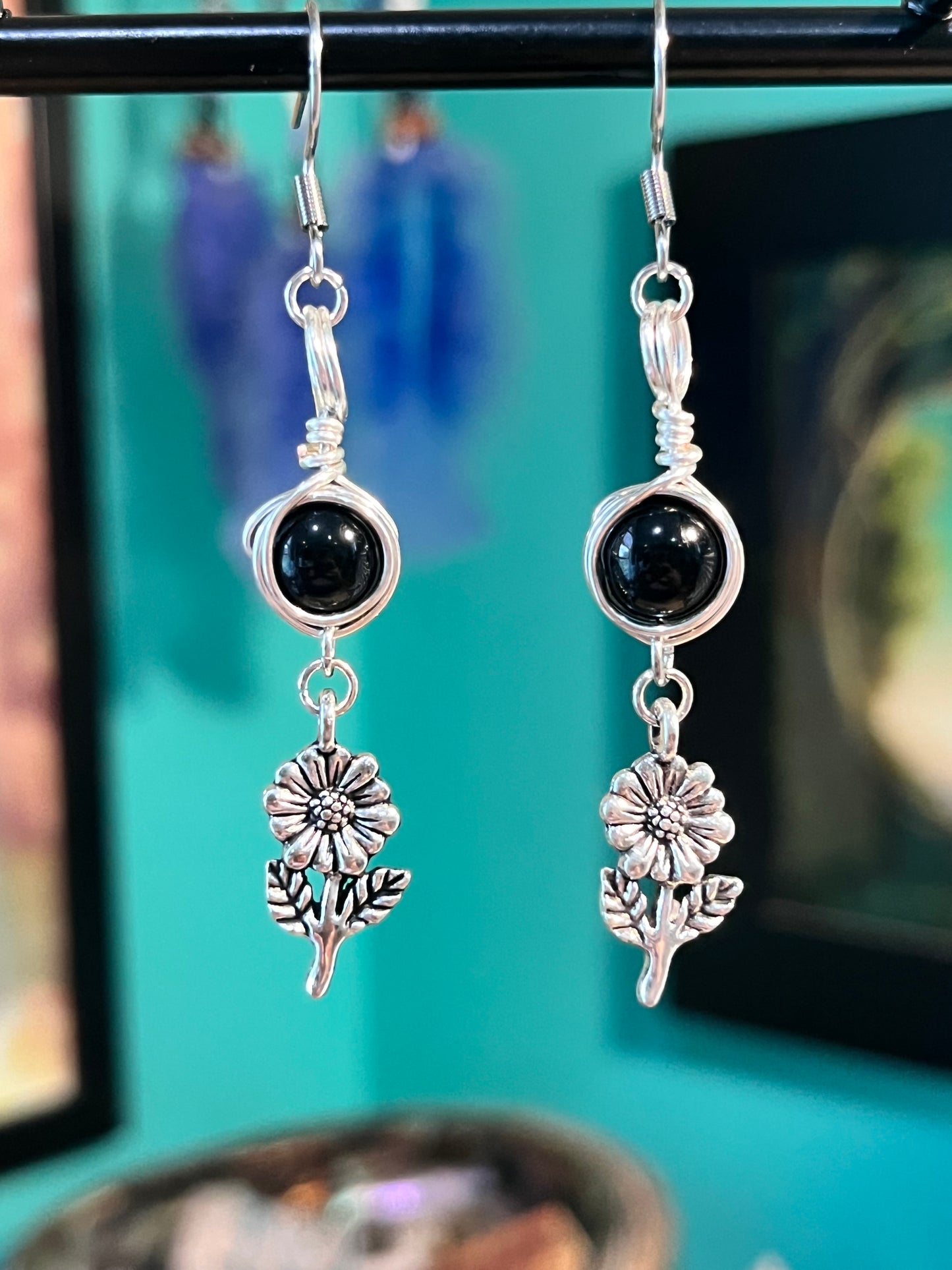 Persephone Goddess Earrings – Devotional Crystal & Charm Jewelry – Hypoallergenic Witchy Earrings
