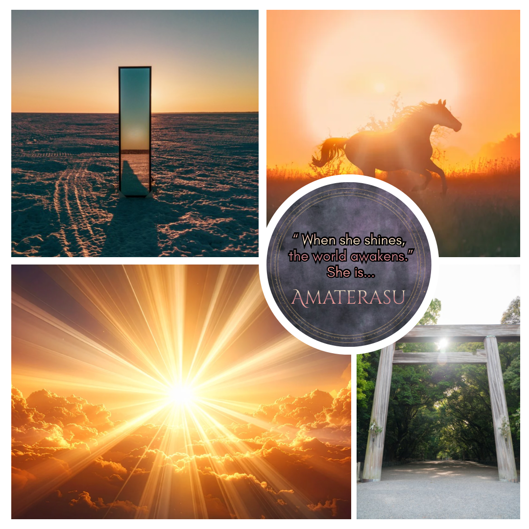 Amaterasu Devotional Charm – Goddess-Inspired Crystal Necklaces | Altar Talisman | Traveling Altars for Daily Connection & Devotion