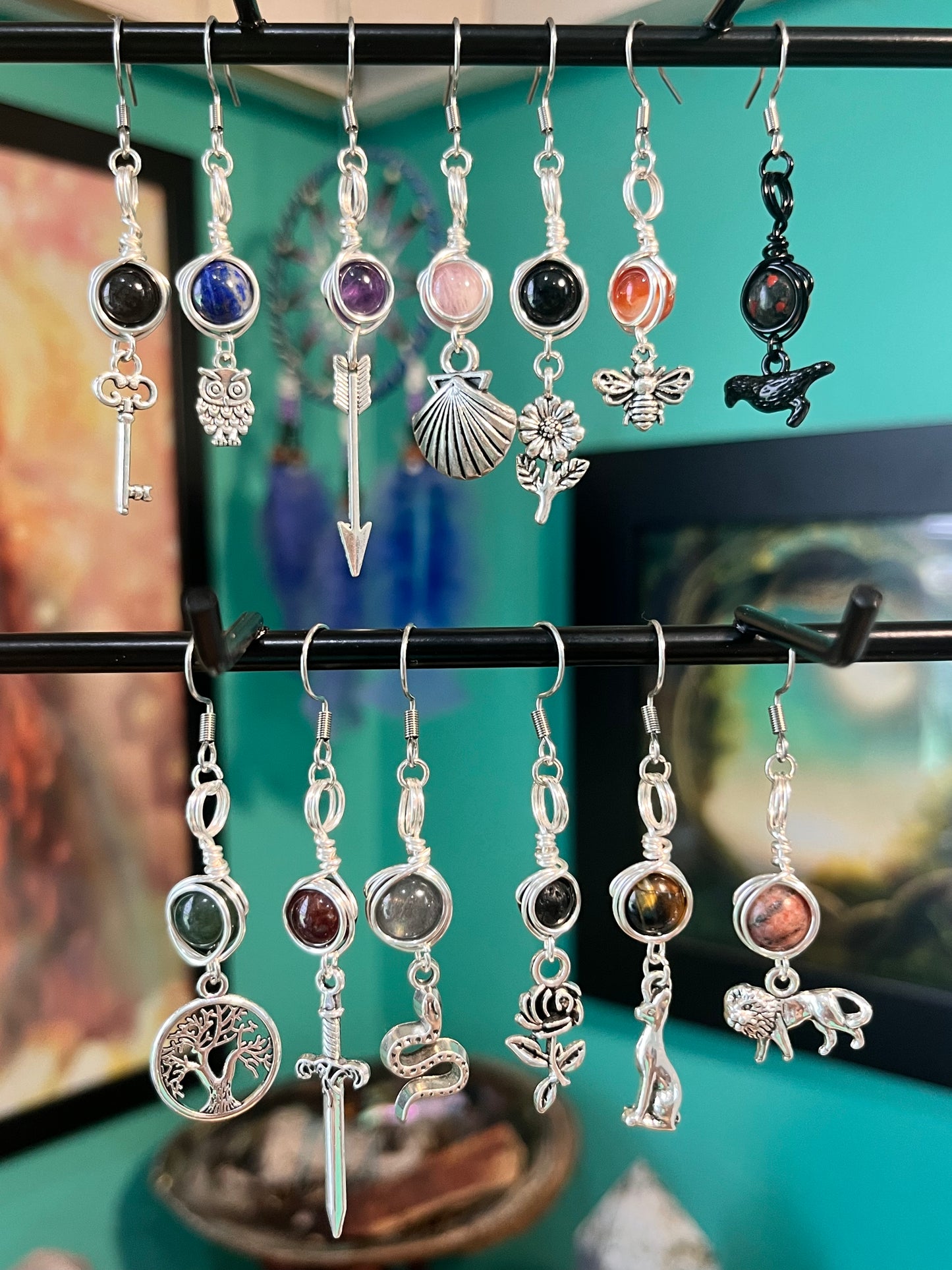Mix & Match Goddess Earring |Single Devotional Charm Choose Your Goddess | Hypoallergenic